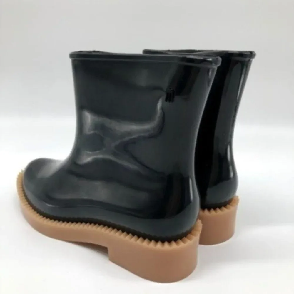 MELISSA Rain Drop Water Resistant Black Boot  - Picture 4 of 6